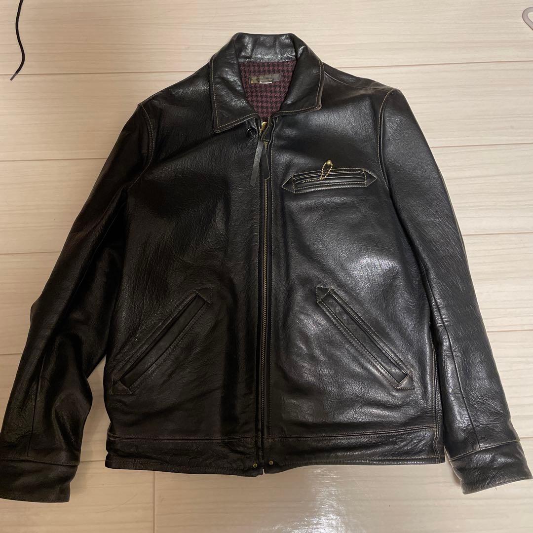 WESTRIDE ウエストライド　ゴートスキン　シングルライダース　36 WESTRIDE(ウエストライド)のゴートスキン レザースポーツジャケットを
