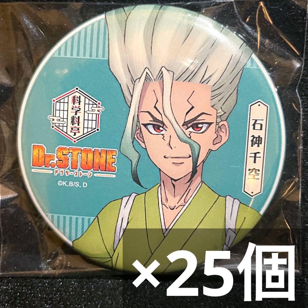 dr.stone アモカフェ 化学料亭 和服 缶バッジ 石神千空 25個 千空