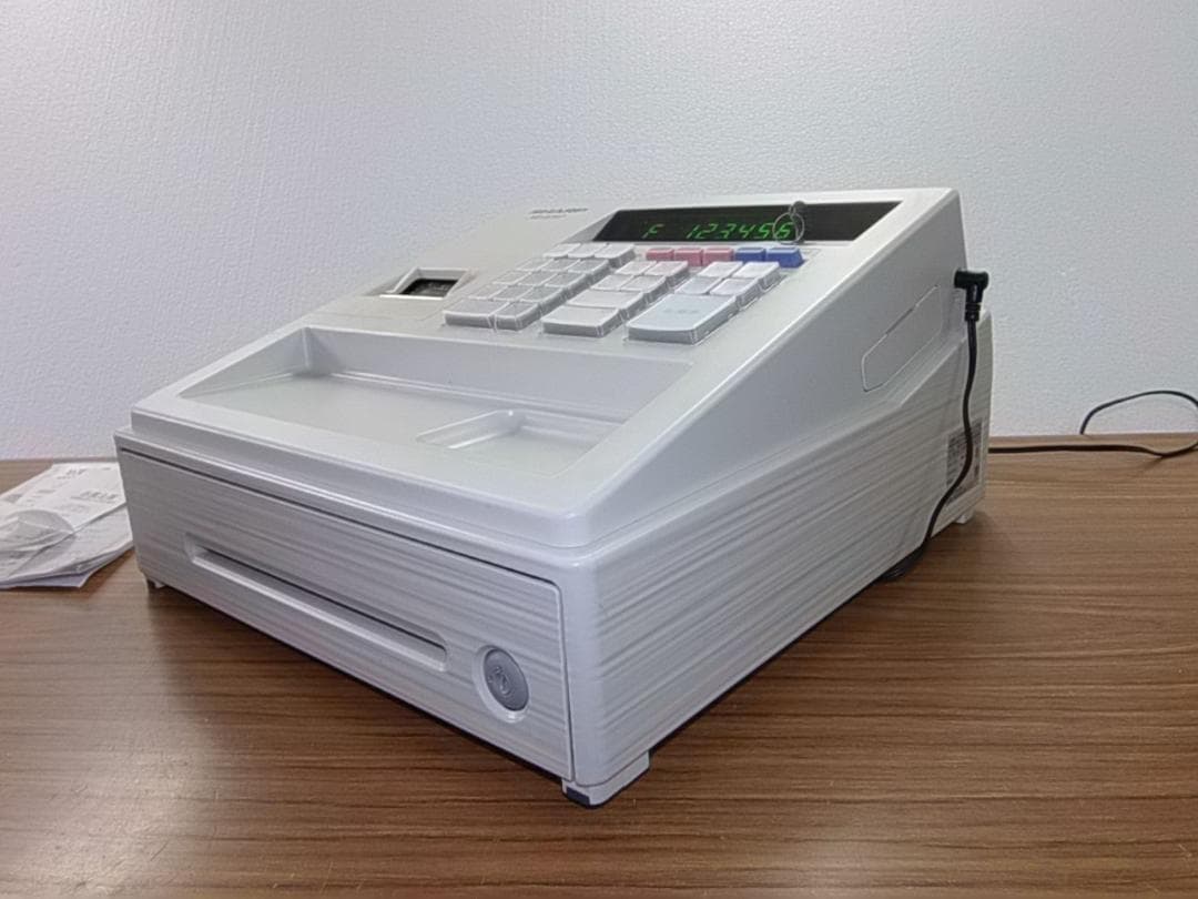 白118設定無料横型領収証シャープ8部門インボイスレジスターXE-A147