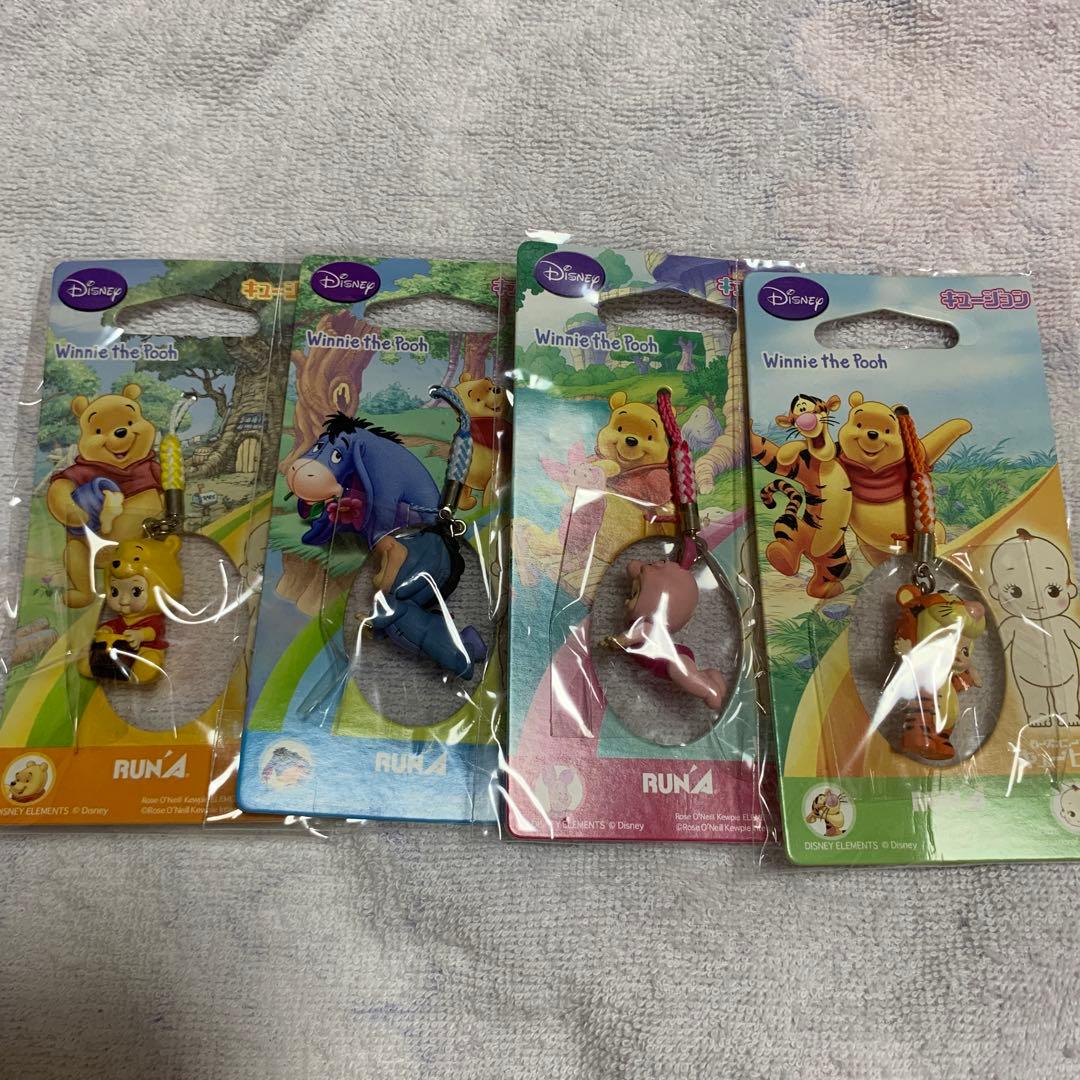 くまのプーさん ストラップ 4個セット