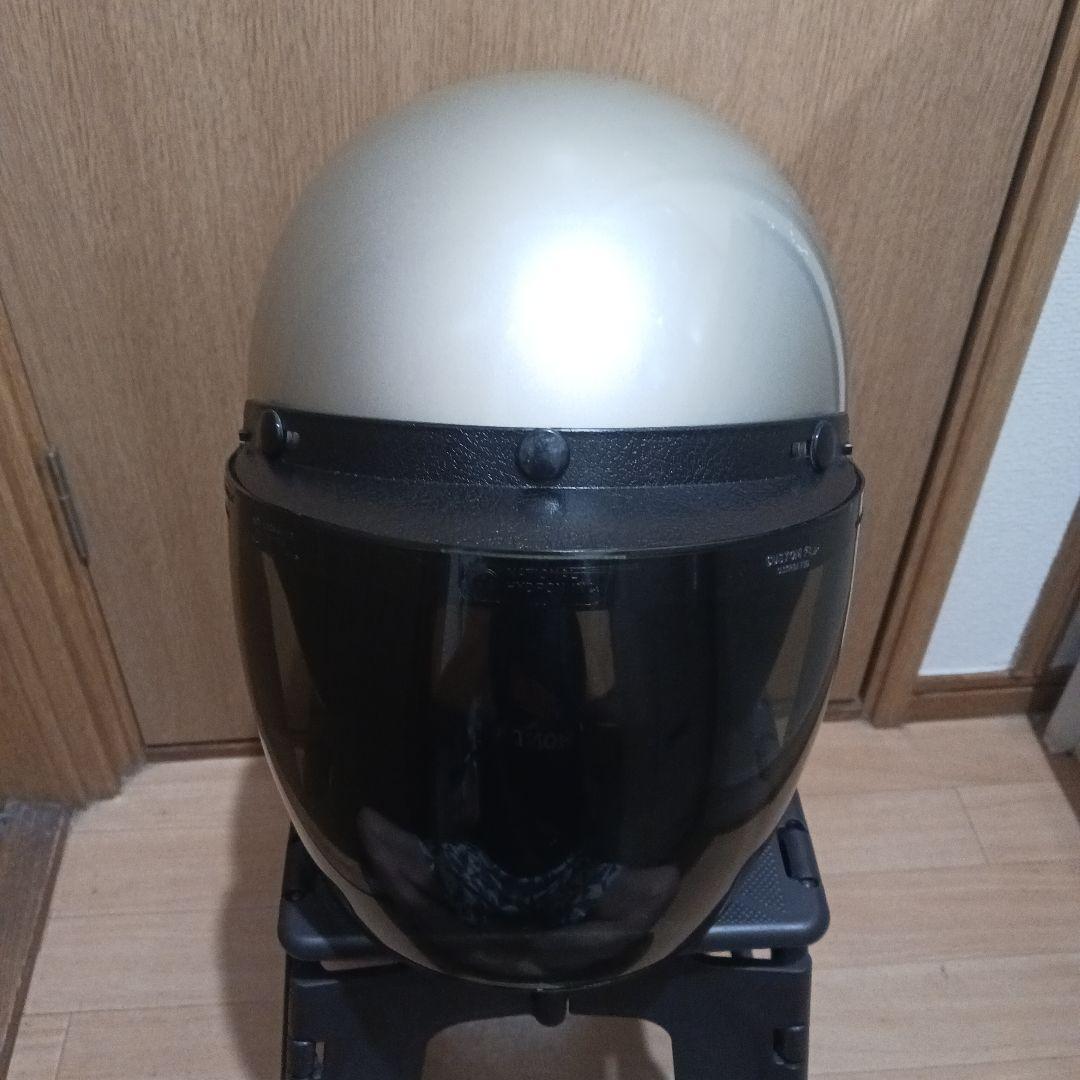 uvex.シルバー ヘルメット スモークシールド付き＆予備つば＆ケース