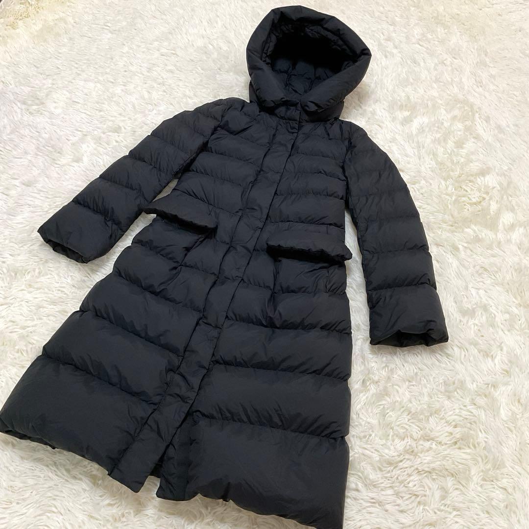 美品♪UNIQLO +J ウルトラライトダウン ロング ブラック Sサイズ