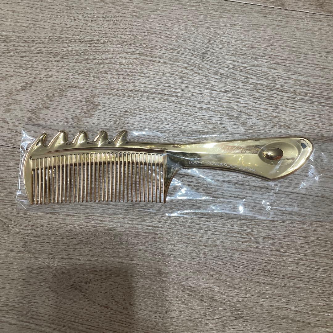 ラブクロム　スカルプカッサ　ゴールド　新品未使用 ラブクロム 】(R) K24GP スカルプカッサ ゴールド ( コーム 櫛 くし