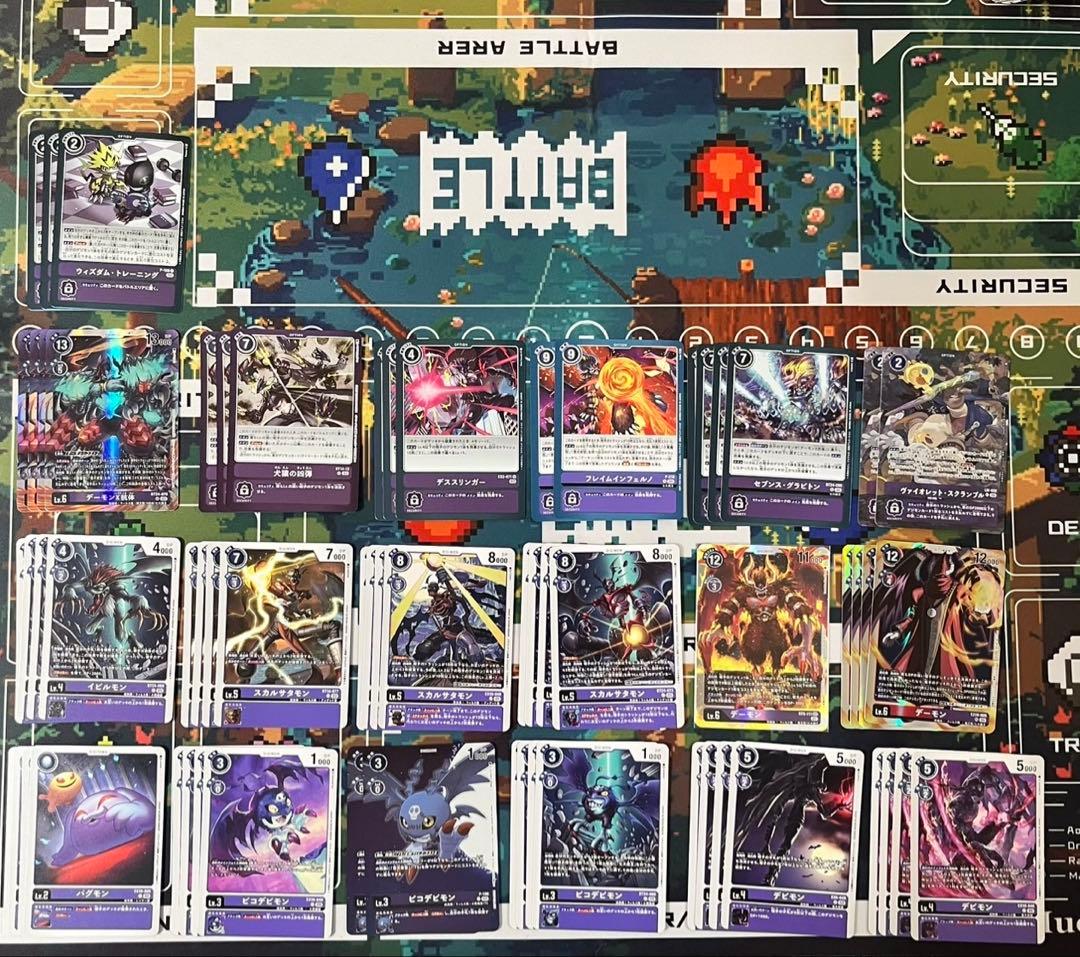 A デーモン　デーモンX抗体デッキ　デッキ　デッキパーツ　デジモンカード