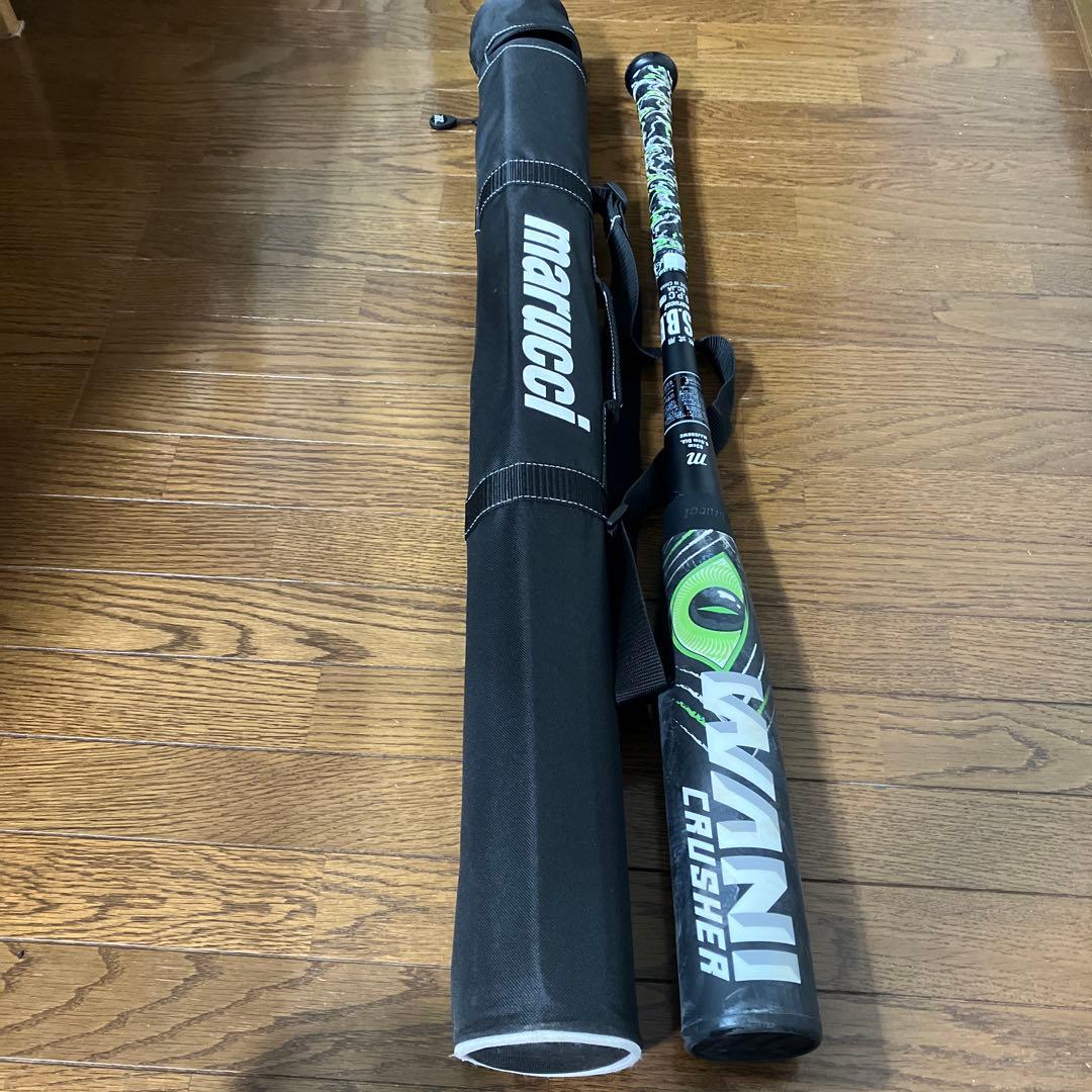 Marucci 軟式バット　緑ワニクラッシャー　美品　専用ケース付き