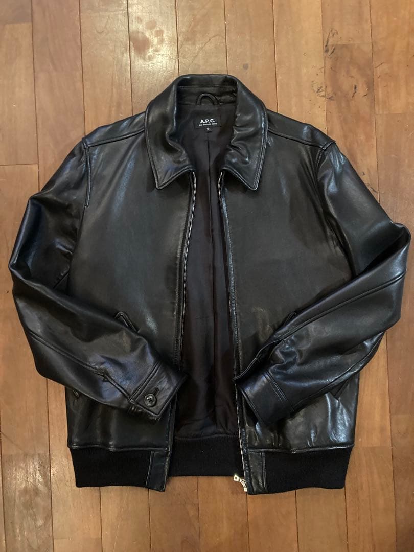 A.P.C. アーペーセー モトブルゾン レザージャケット 革ジャン M