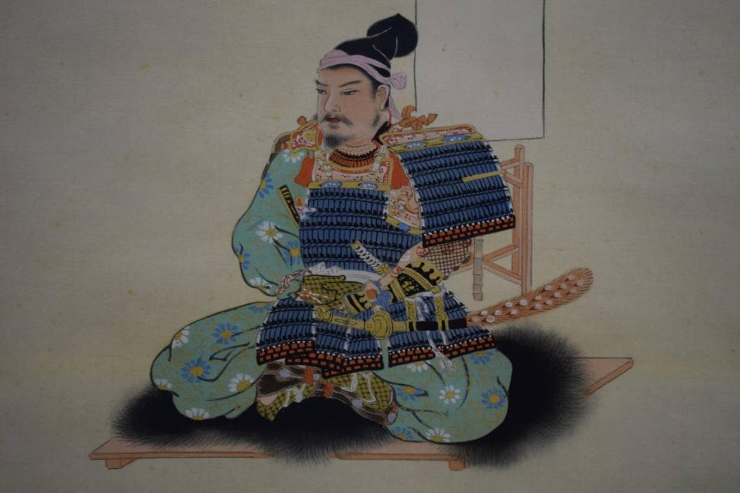 不詳/不明/楠木正成公像図/布袋屋掛軸HE-474