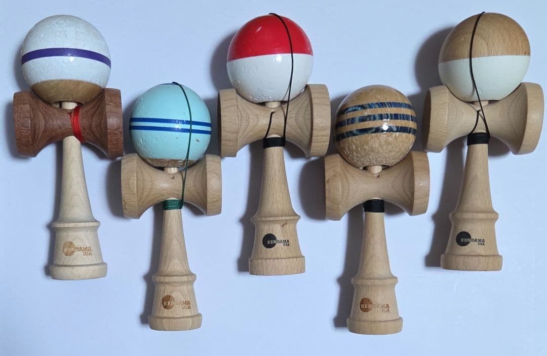 【別出品不可】けん玉5本セット 山形工房 けん玉 日本けん玉協会認定 おとなのけん玉 製 きつさこ