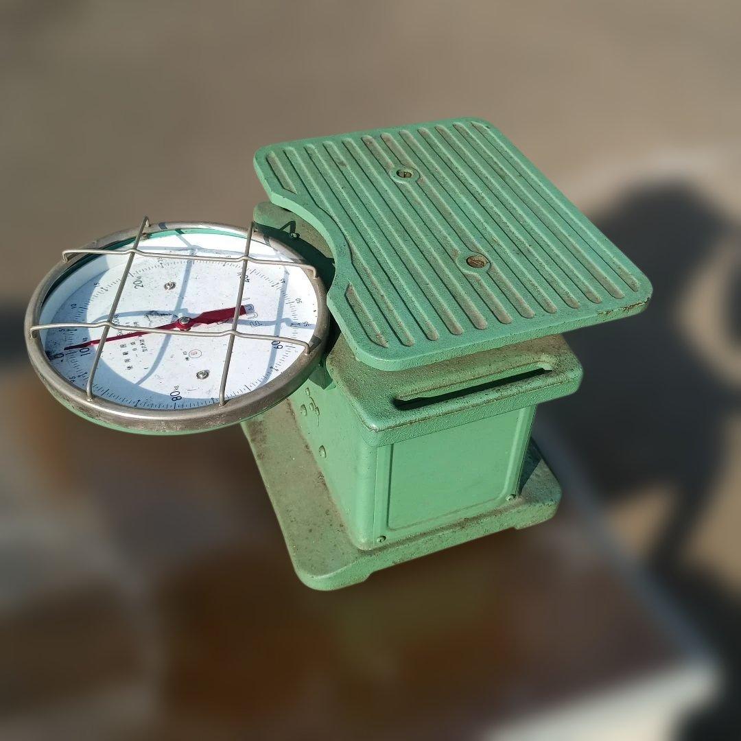 5713）昭和レトロ　富士計器製造株式会社「自働体重計」２５～１００ｋｇ　難有