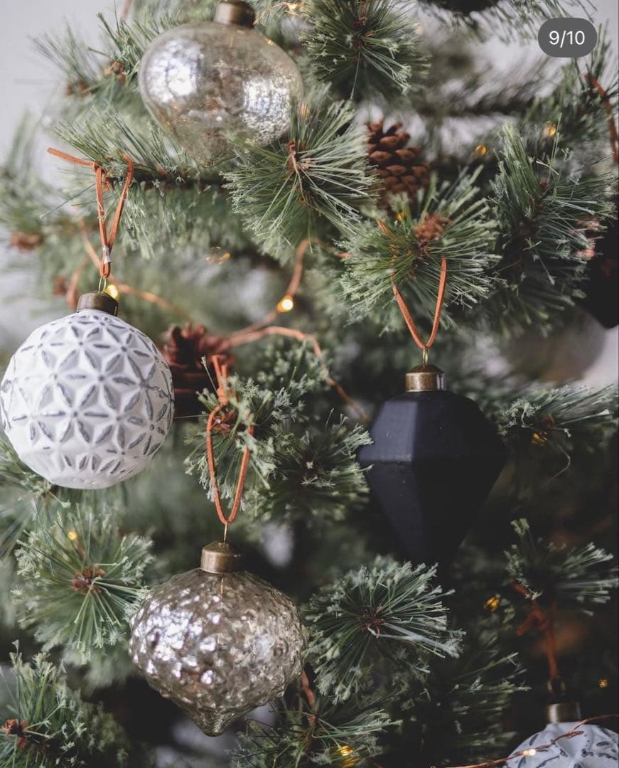 Antry ガラス製 クリスマスオーナメントセット 22個