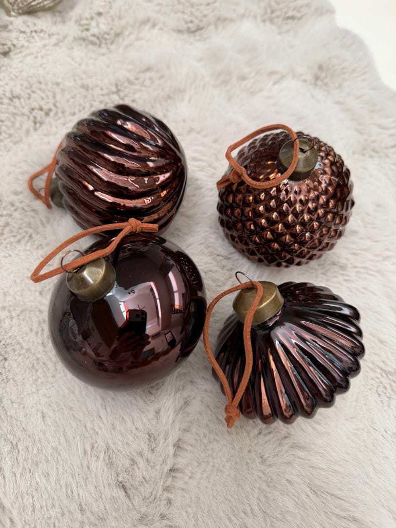 Antry ガラス製 クリスマスオーナメントセット 22個 - メルカリ