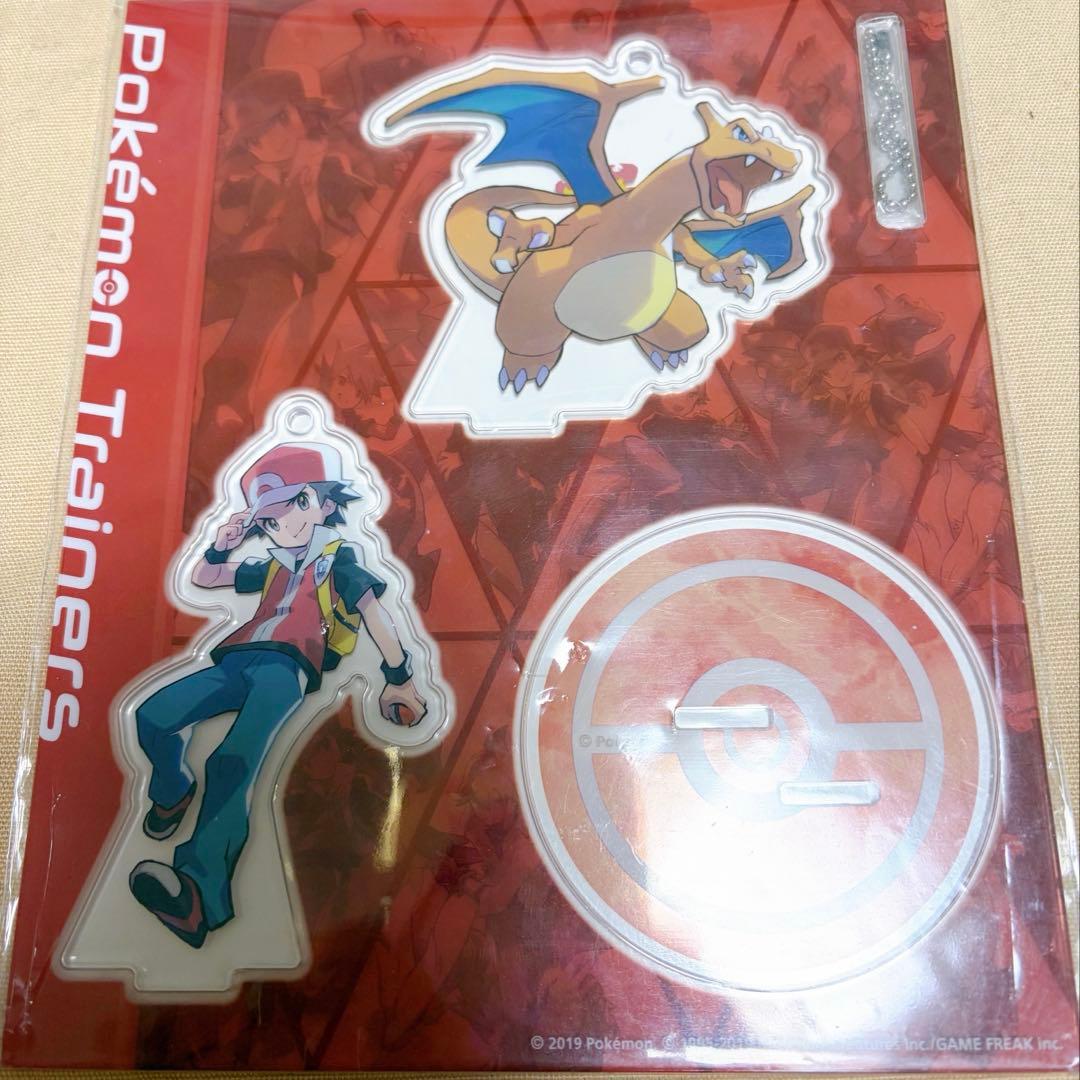 ポケモントレーナーズ　アクリルスタンド　レッド&リザードン