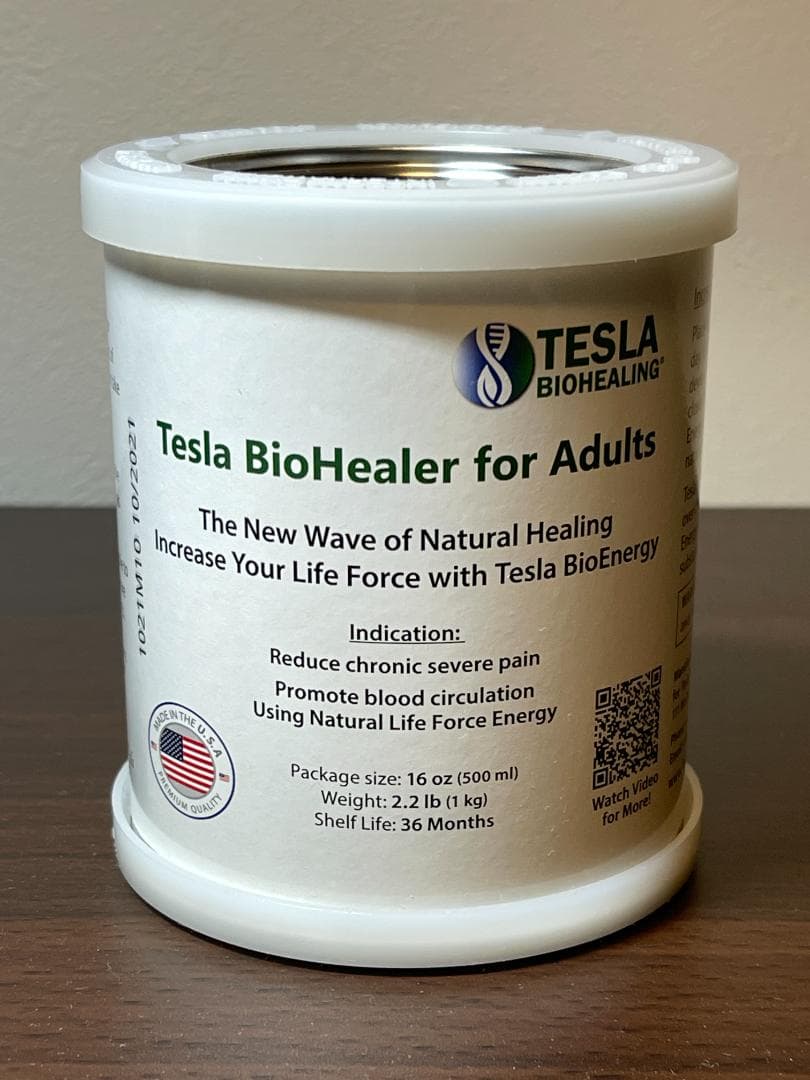 正規品　テスラ・バイオヒーリング　大人用　テスラ缶　中古美品