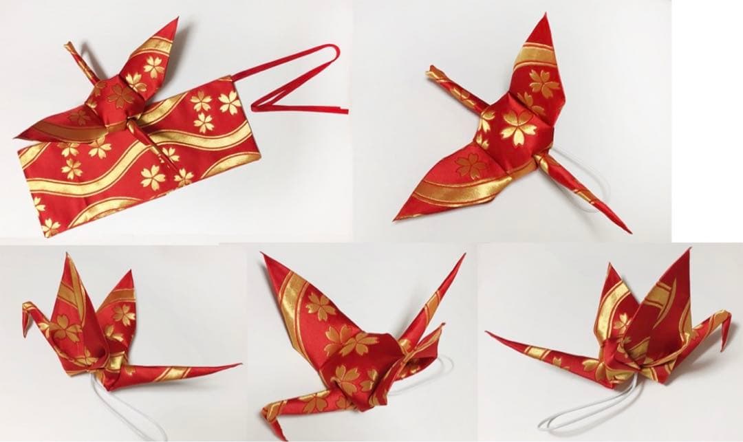 あそ美や 折り鶴帯（オーダー）