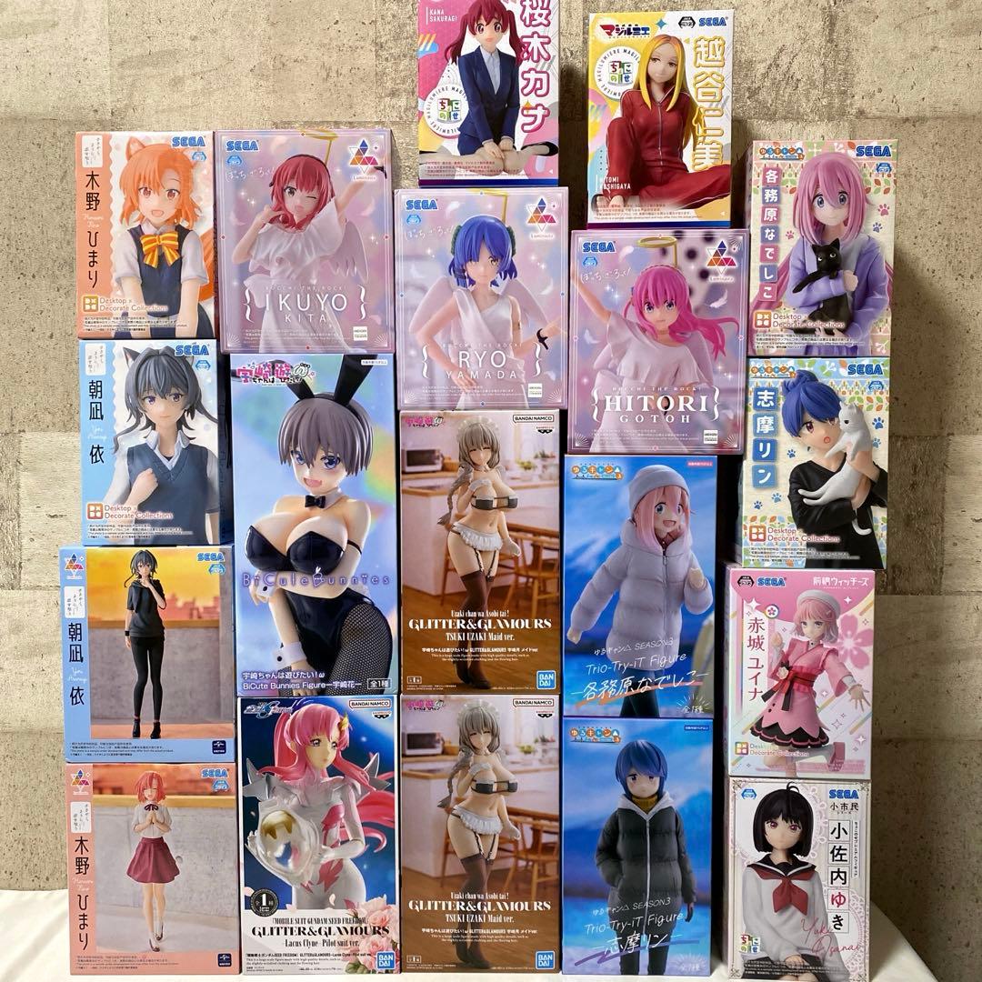美少女系 プライズフィギュア まとめ売り19個セット 宇崎 ぼっち ゆるキャン等