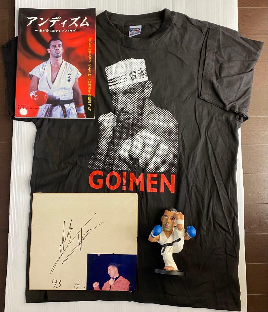 K‐1 アンディ・フグ 直筆サイン色紙 Tシャツ 本(アンディズム) 他