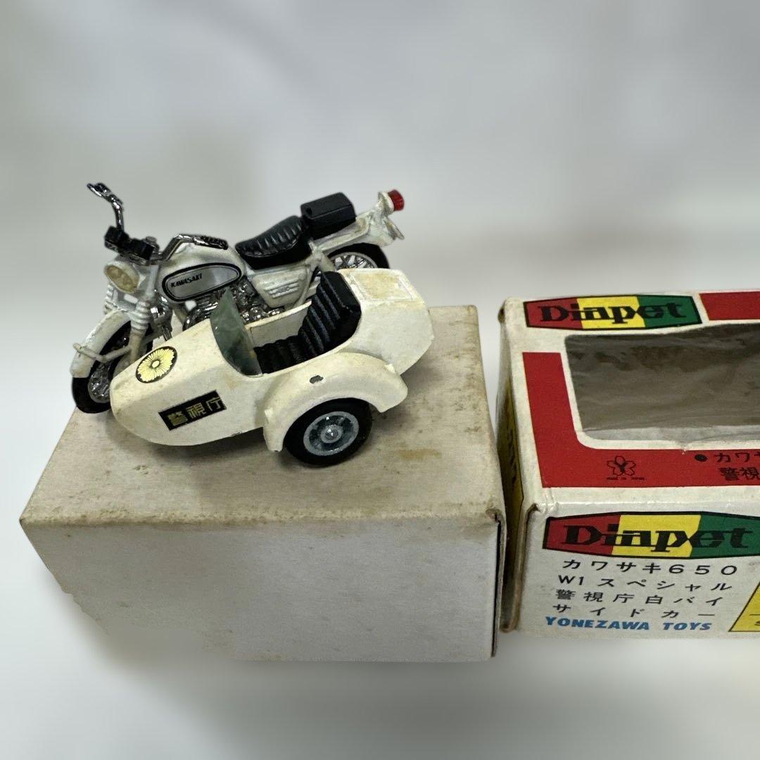 ダイヤペット カワサキ650 W1 1/20 警視庁白バイサイドカー - メルカリ