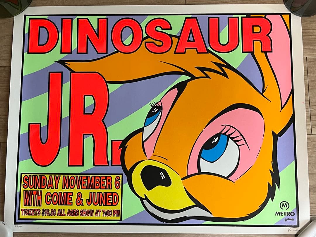 ※ラスト一枚※dinosaur jr シルクスクリーン frank kozik
