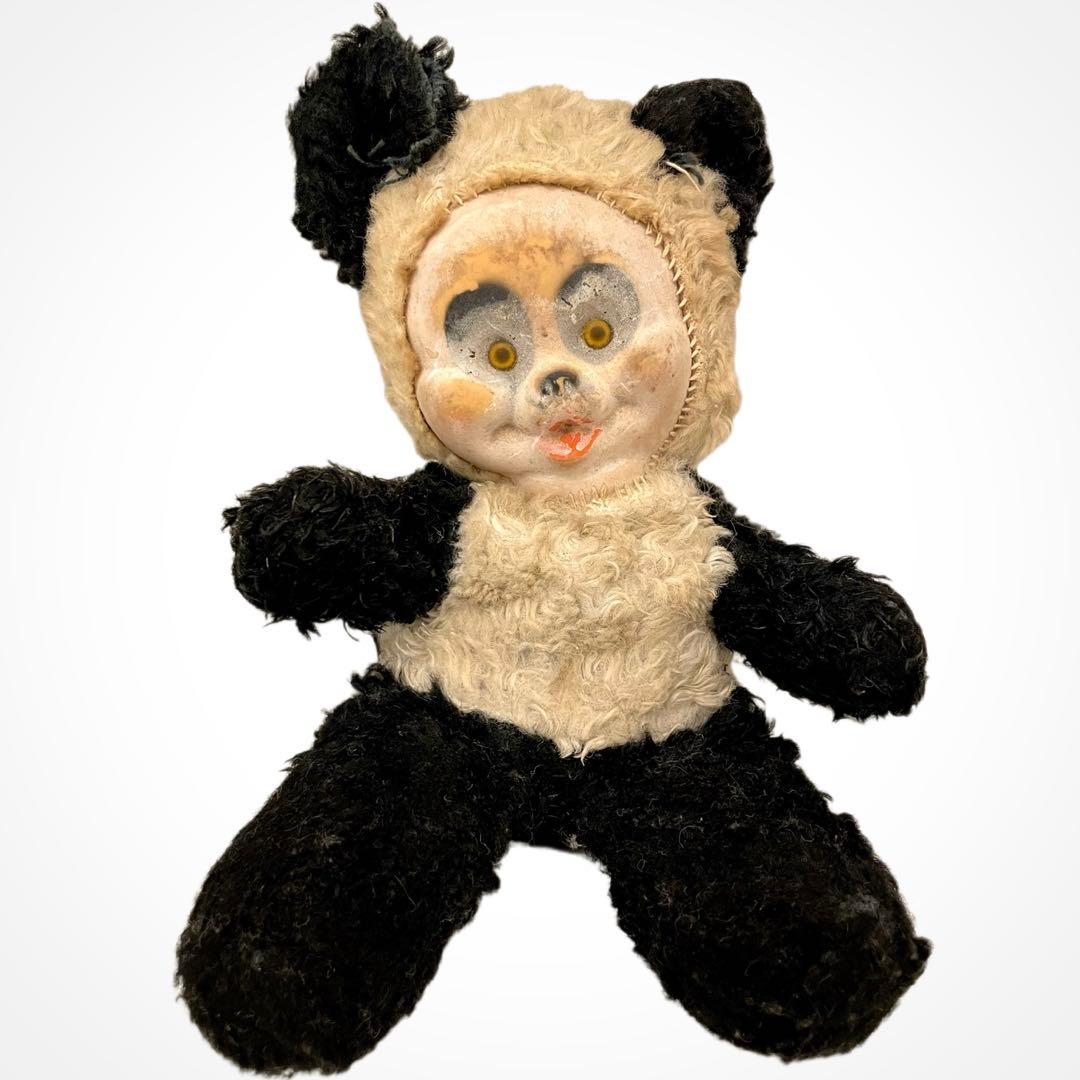 入手困難 ヴィンテージ アンティーク パンダ ぬいぐるみ トイ おもちゃ 人形