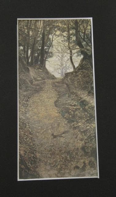 新井まち子、【色葉匂えどちりぬるを】、希少な額装用画集より