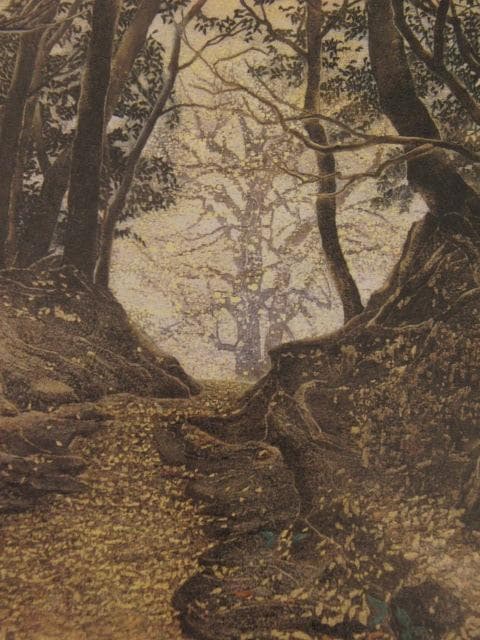 新井まち子、【色葉匂えどちりぬるを】、希少な額装用画集より