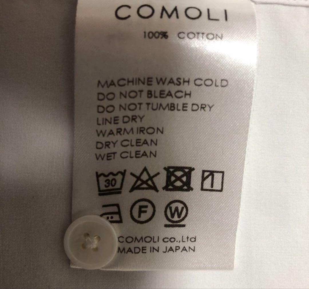 美品✨ 希少 サイズ1 ダブルフロント コモリ シャツ 白 comoli