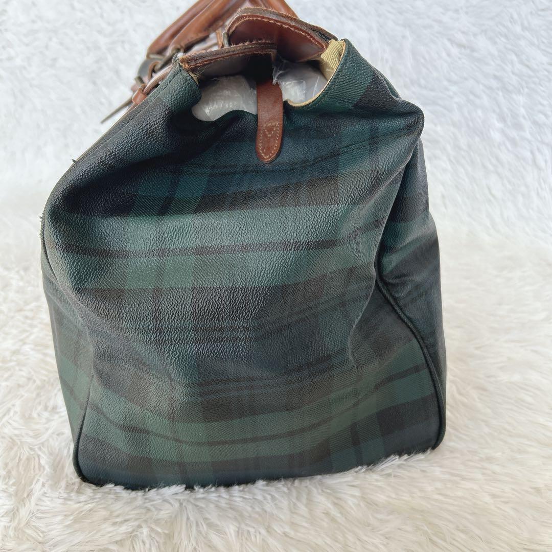 希少 ポロラルフローレン ボストンバッグ チェック大容量バッグ鞄