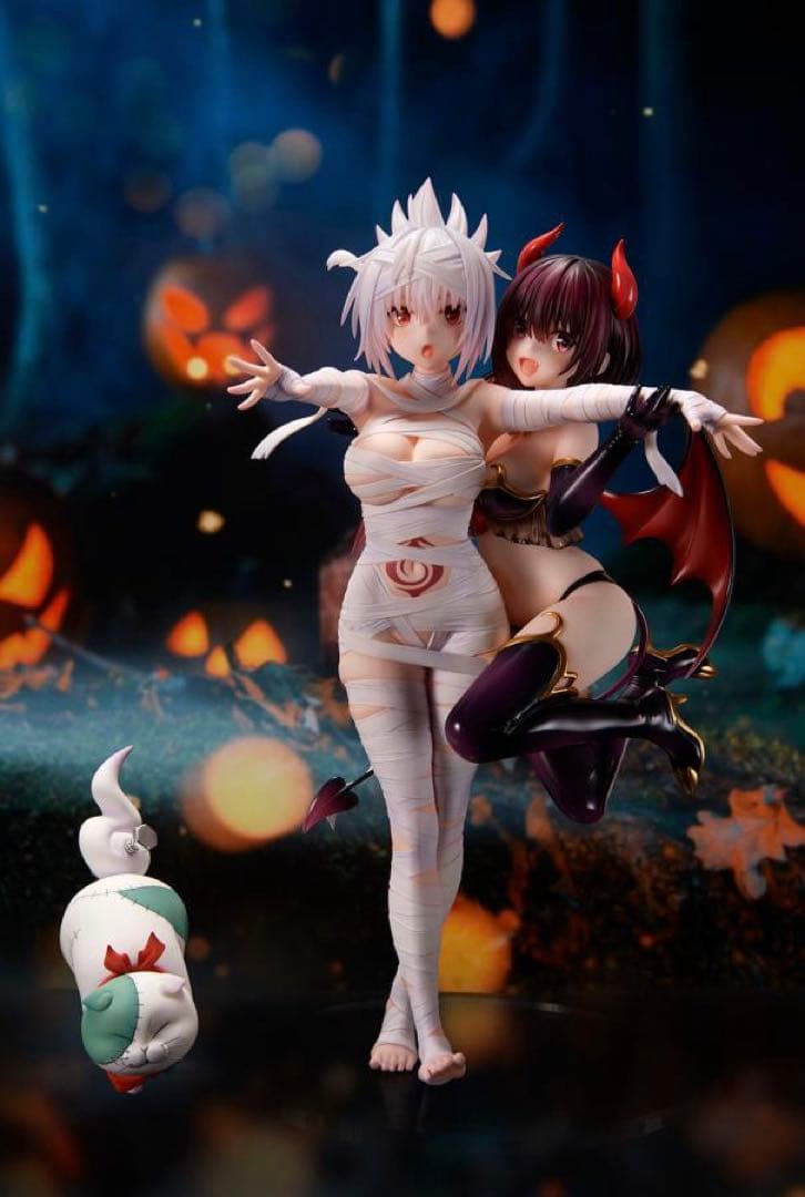 あやかしトライアングル 風巻祭里＆花奏すず＆シロガネ 完成品フィギュア