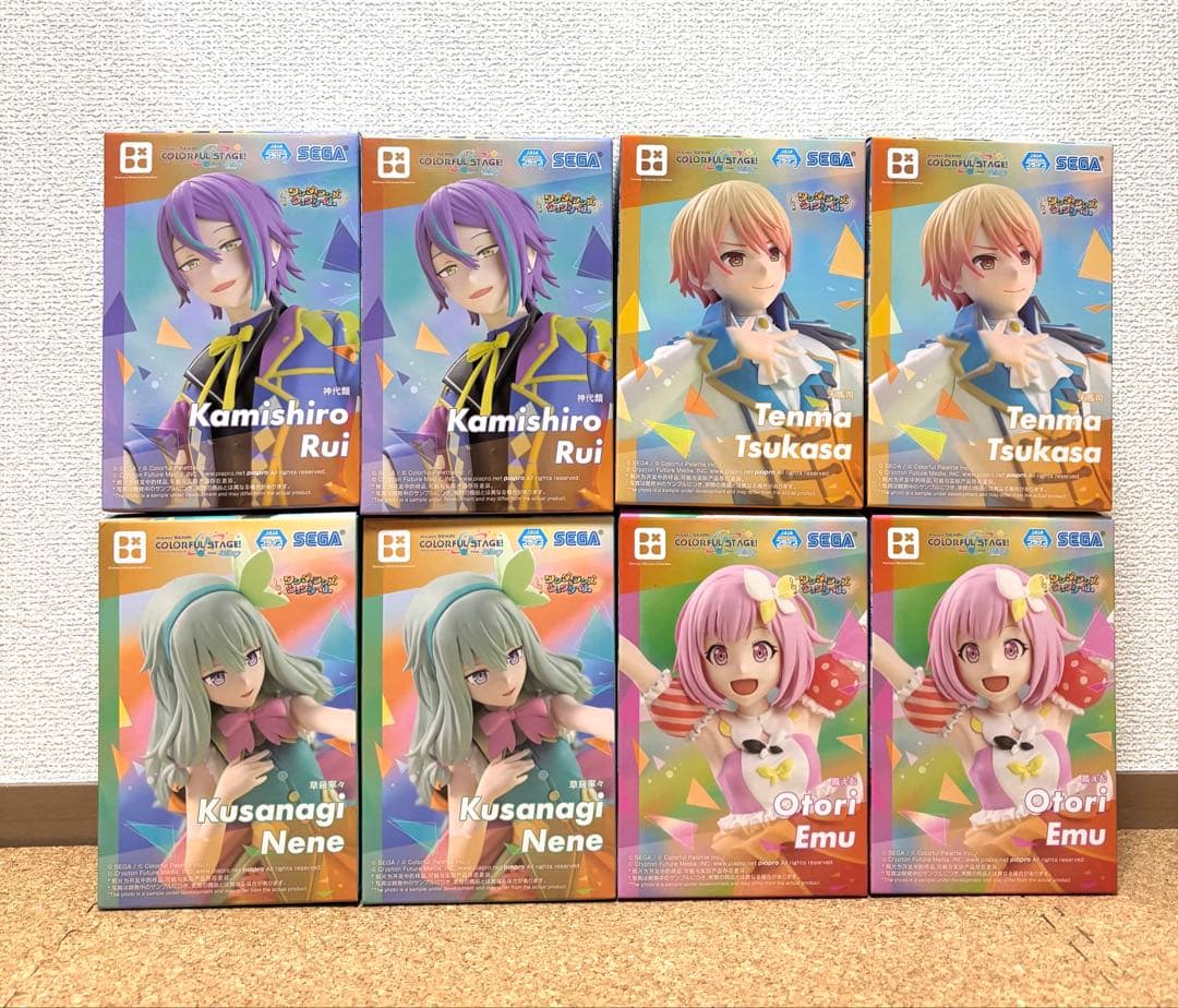 【プロセカ 8点】 4種×2　天馬司 鳳えむ 神代類 草薙寧々 フィギュア