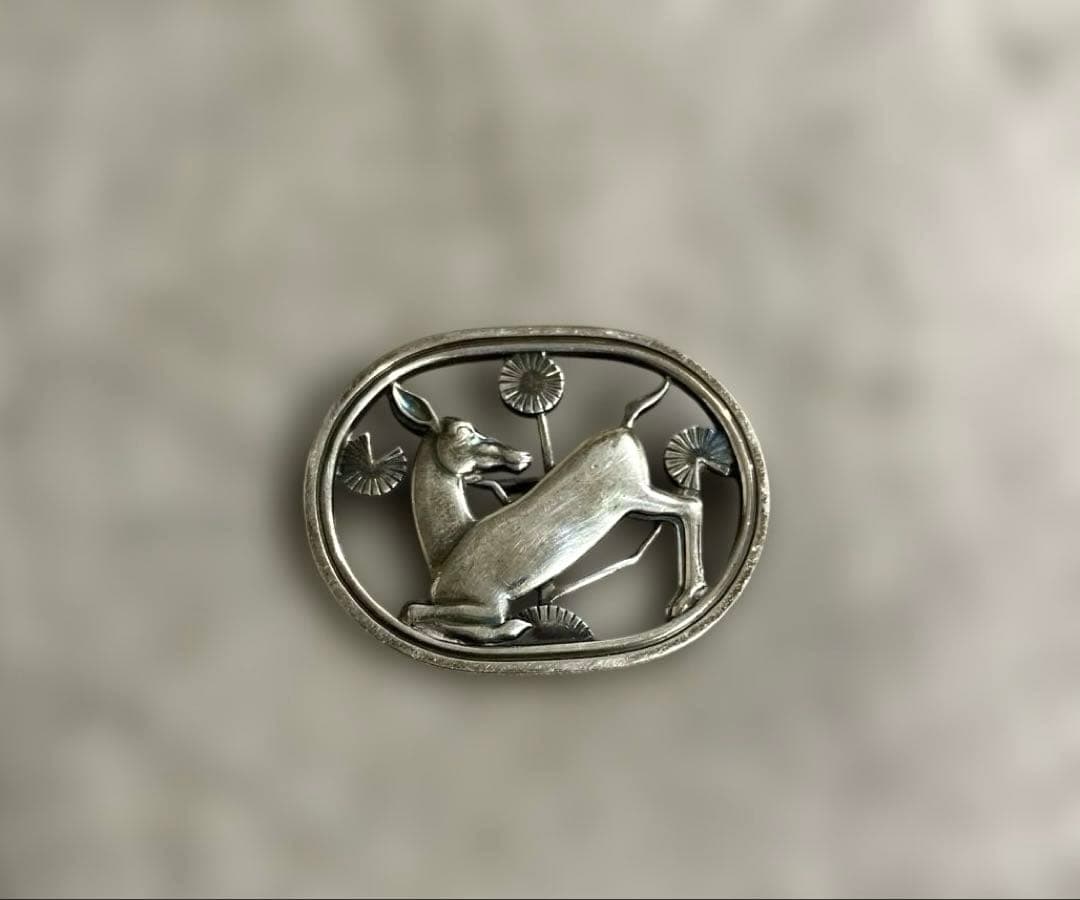 ジョージジェンセン　鹿ブローチ Georg Jensen（ジョージ ジェンセン） 【美品】ジョージジェンセン
