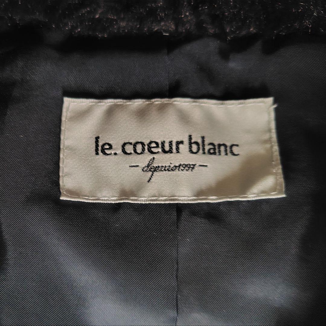 極美品ルクールブラン ダウンジャケット フード ボア ショート丈