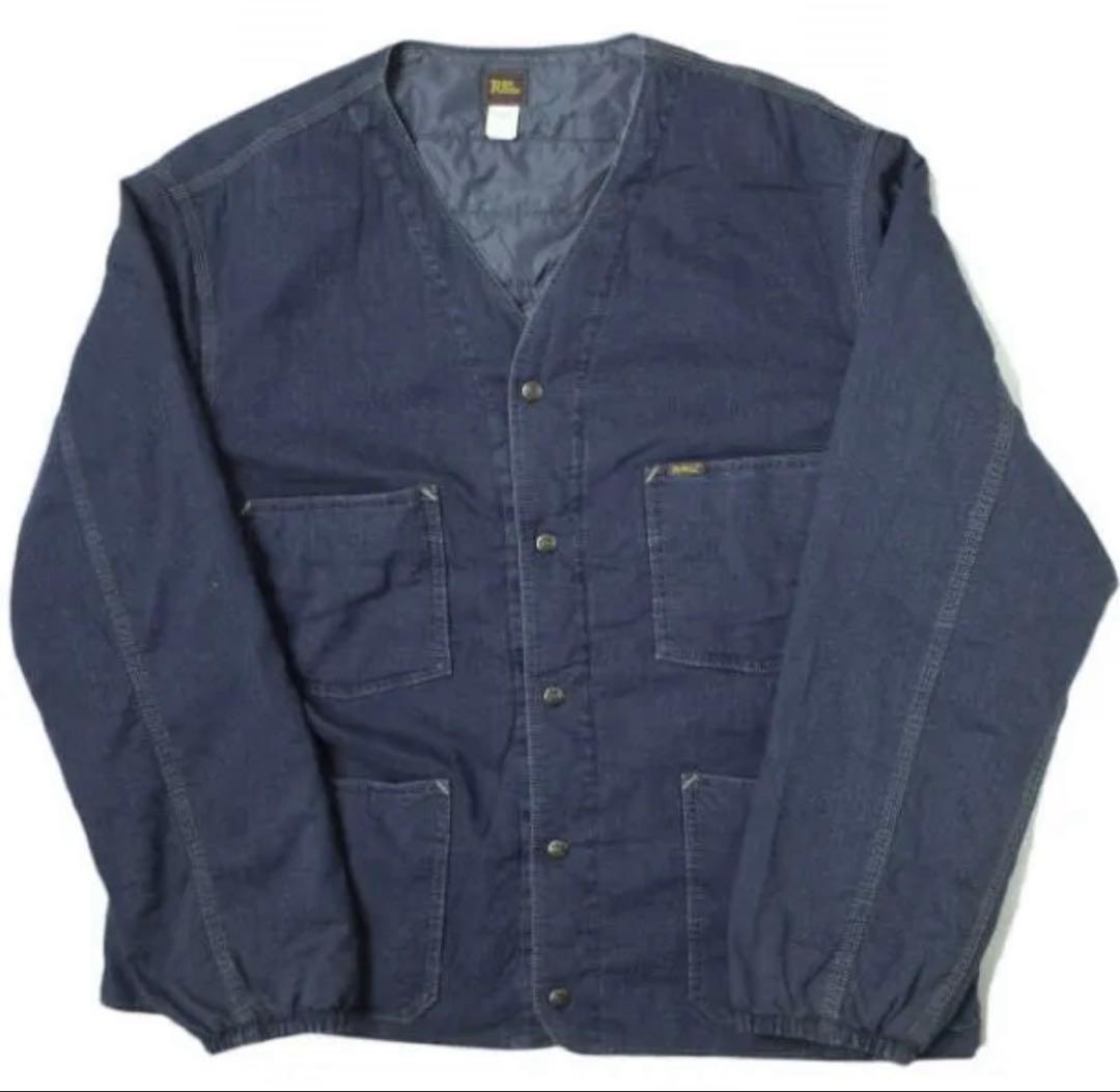 RRL ダブルアールエル INDIGO COTTON ノーカラー