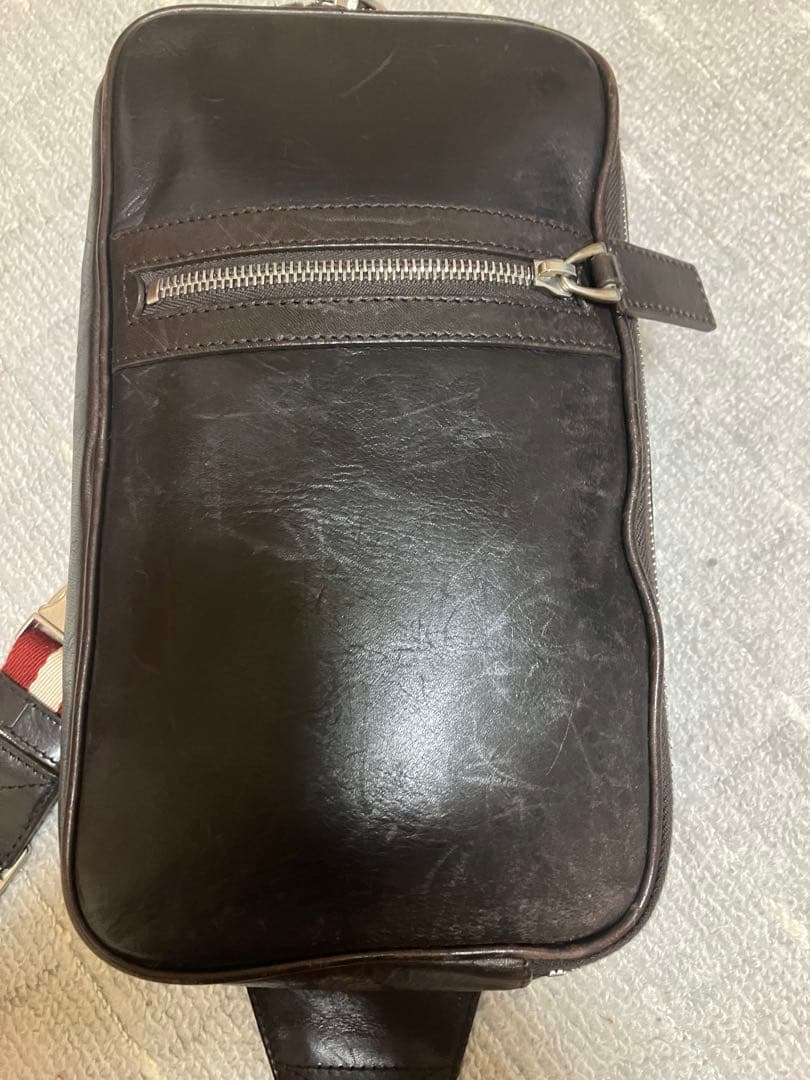 BALLY ボディバッグ　ブラウン系 BALLY(バリー) Leather Shoulder bag レザー ショルダー バッグ ブラウン