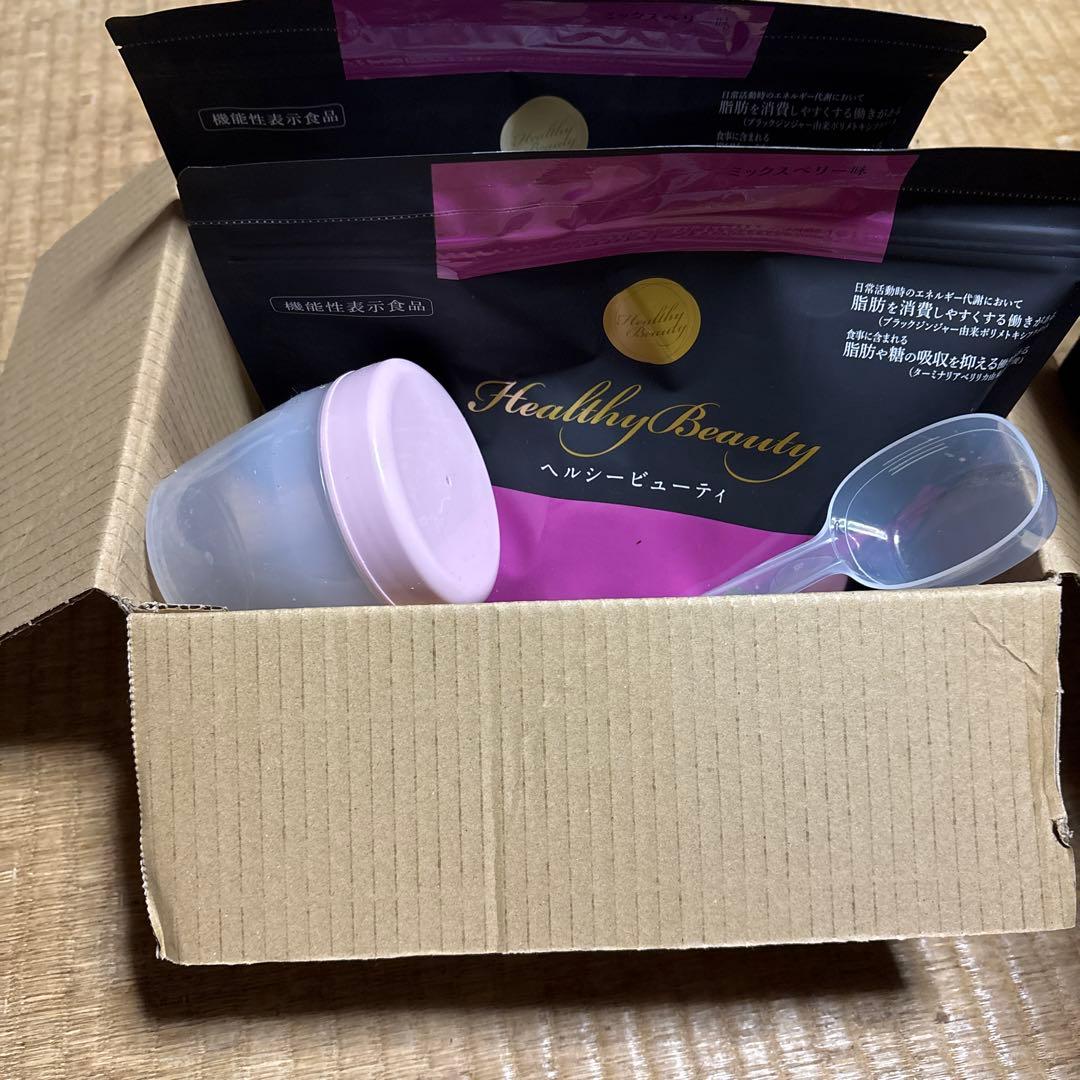 Healthy Beauty ミックスベリー味 30食2個シェーカースプーン付き