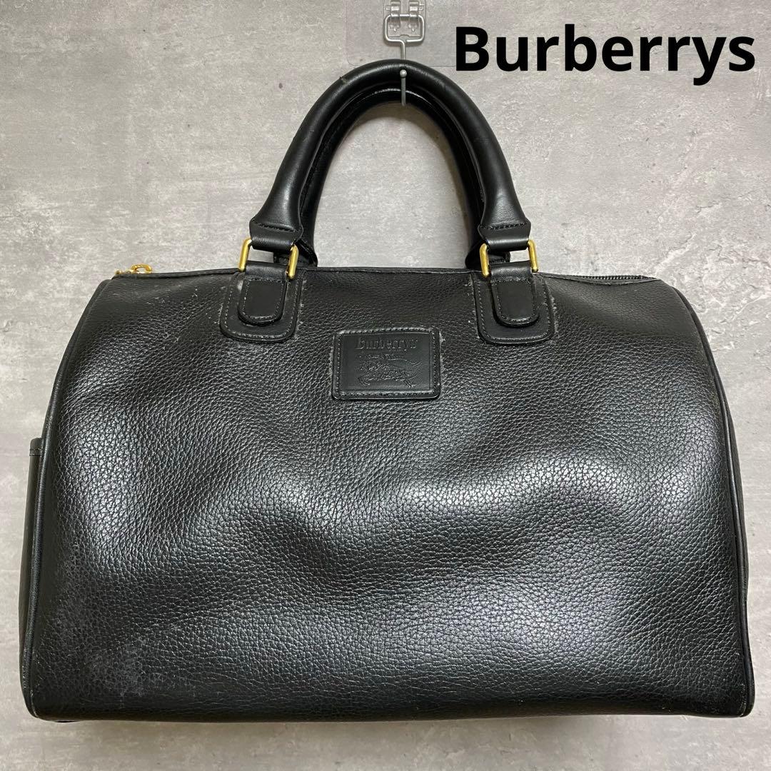 バーバリーズ Burberrys ノヴァチェック レザー ミニボストンバッグ