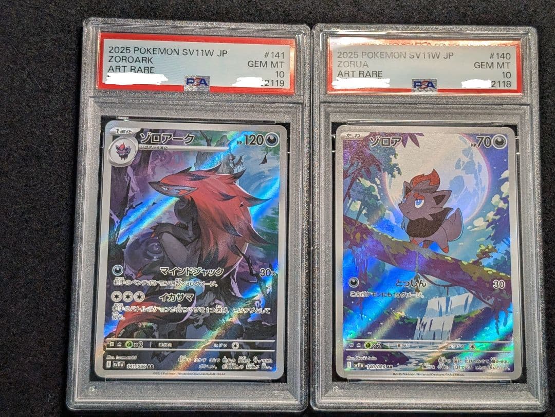ポケカ ゾロア ゾロアーク AR PSA10 連番 PSA10】Nのゾロア AR 108/100 1枚の通販 土日祝休@magi公式(コレクター