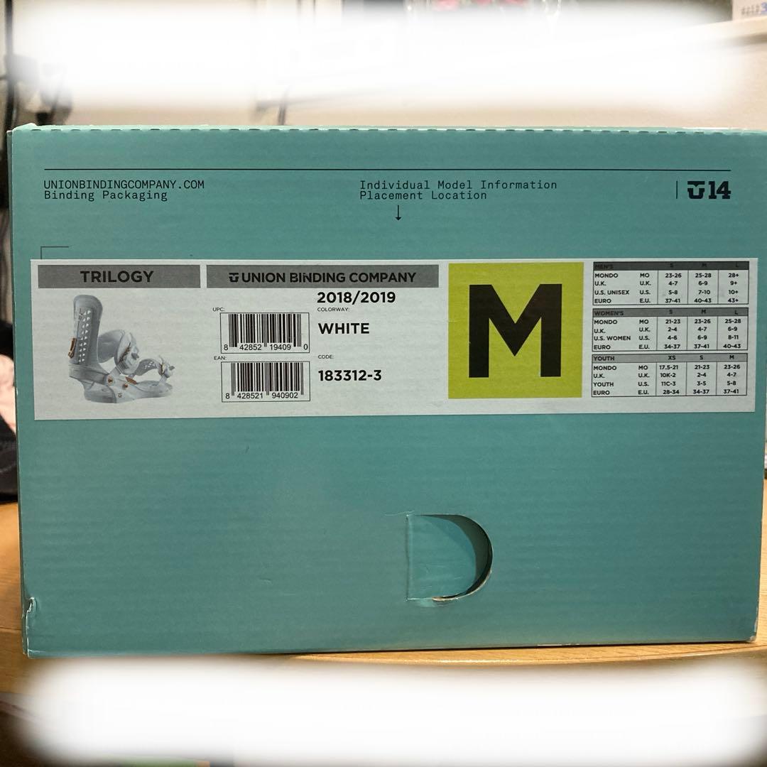 け*ぴ様 TRILOGY ビンディング 2018/2019 ホワイト M 楽天市場】トリロジー（サイズ（スノーボードビンディング）M