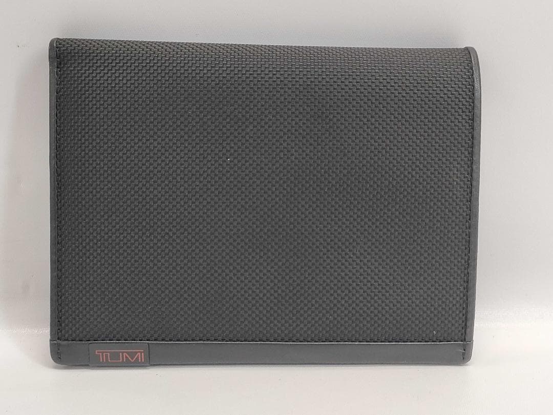 美品 箱付 TUMI ALPHA SLG パスポートケース 黒 多収納 102