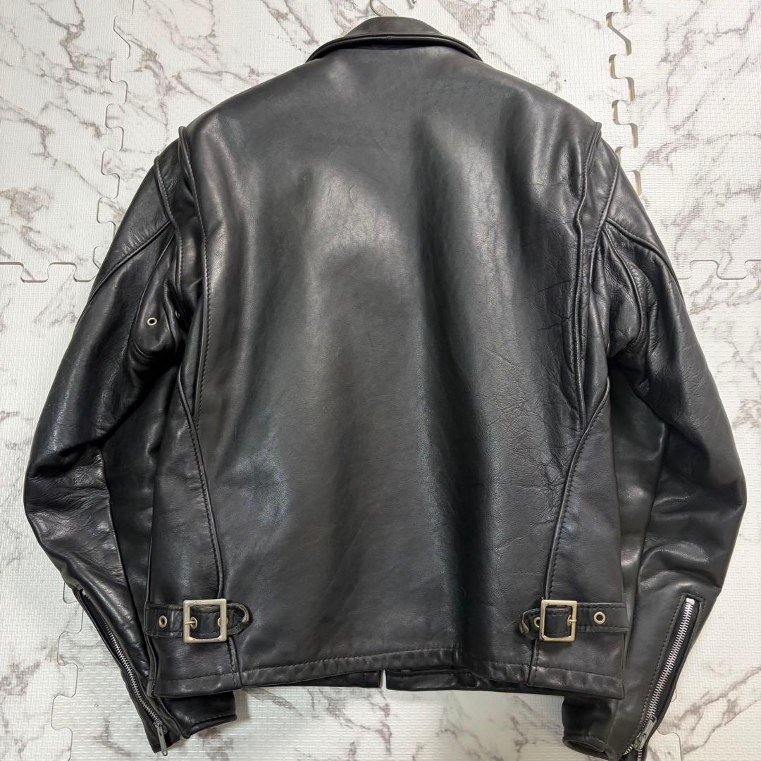 schott ショット トラッカージャケット 38size 642 黒色 牛革 - メルカリ