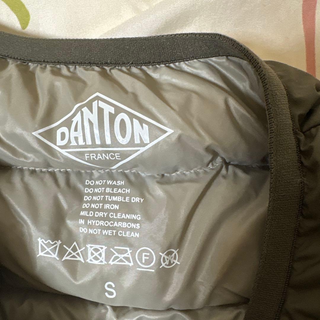DANTON ダウンジャケット Sサイズ オリーブグリーン - メルカリ