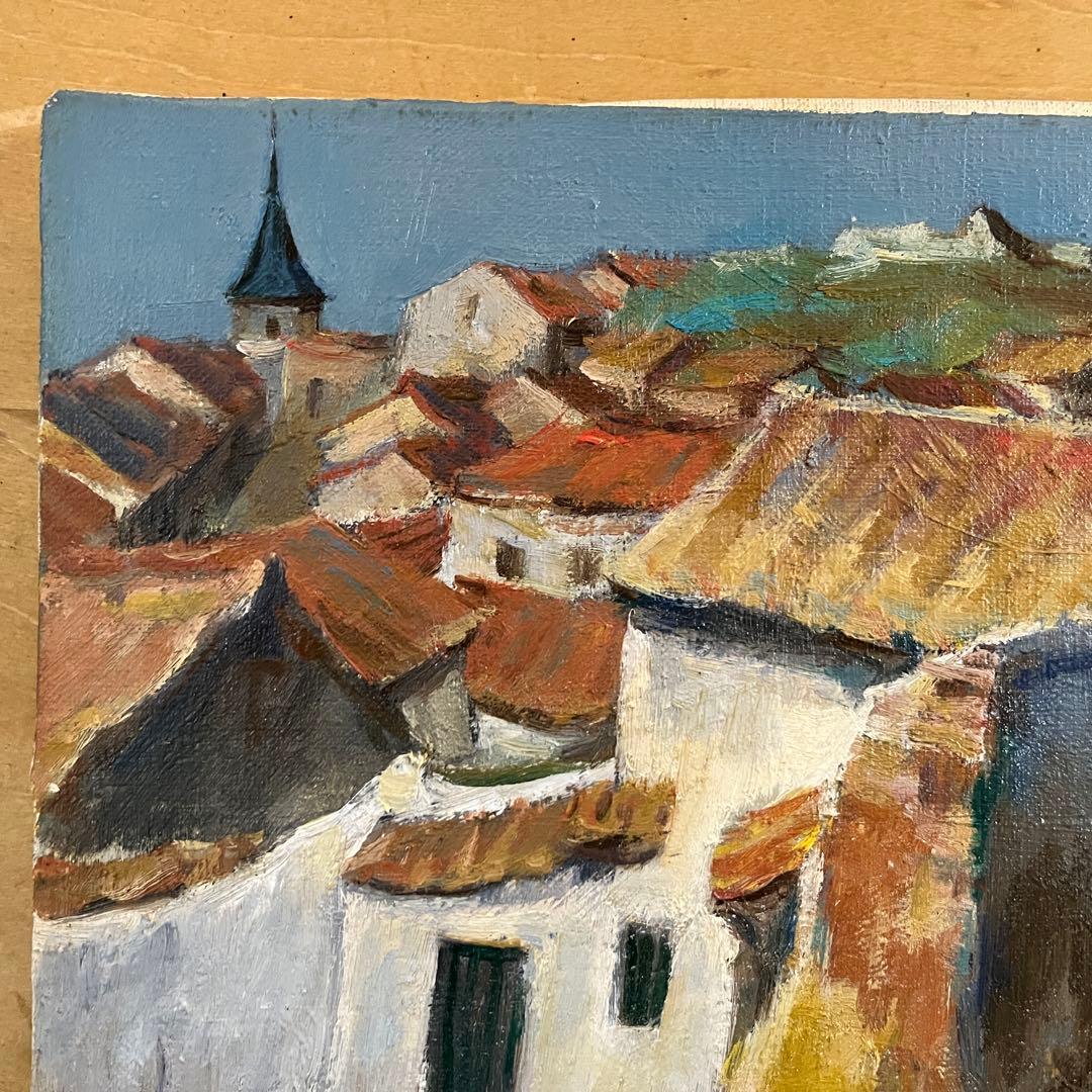 油彩画 陶山侃「カンポ・デ・クリプタナ」F4号 三軌会代表 広島県立