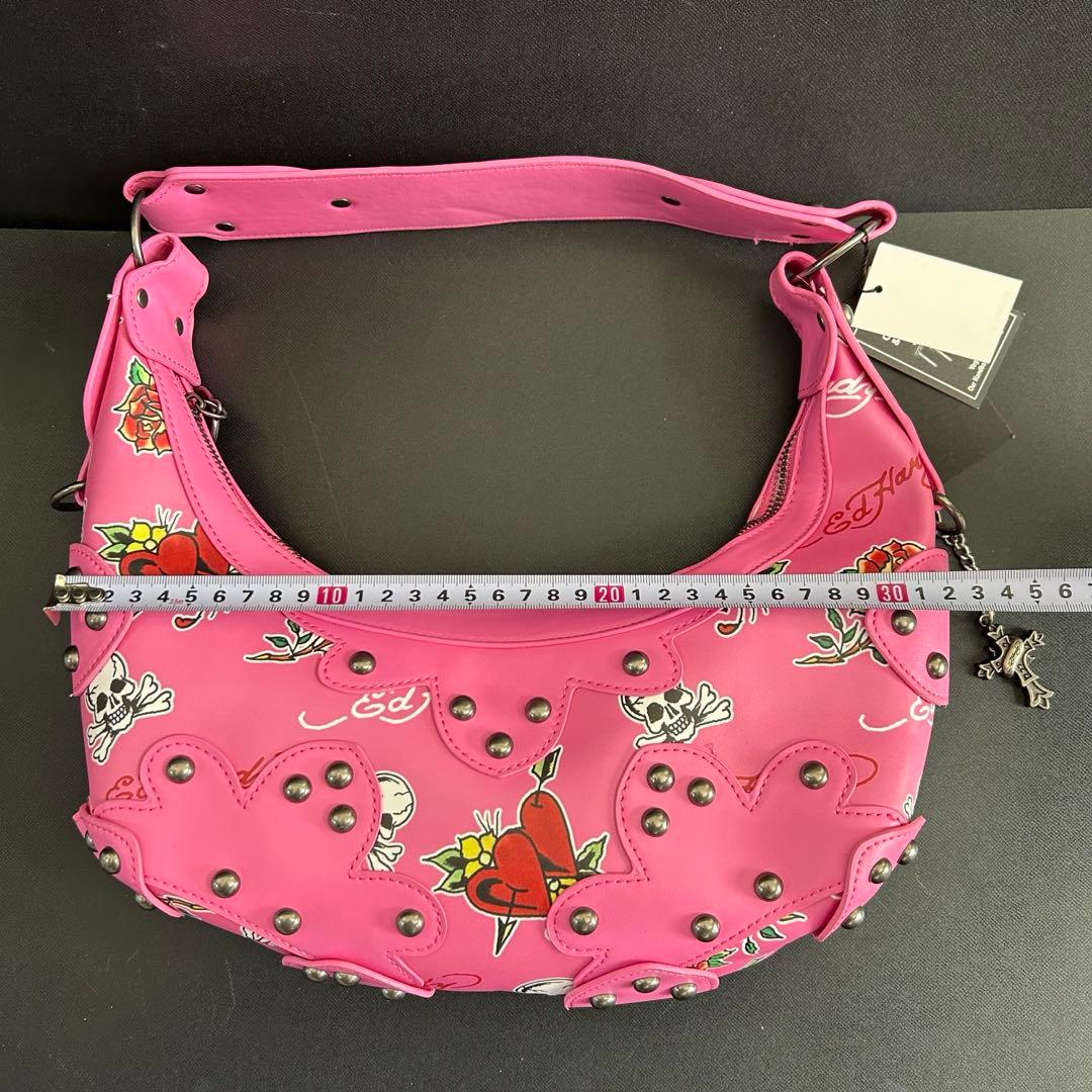 新品】Ed Hardy エドハーディー スカル ハンドバッグ y2k ピンク