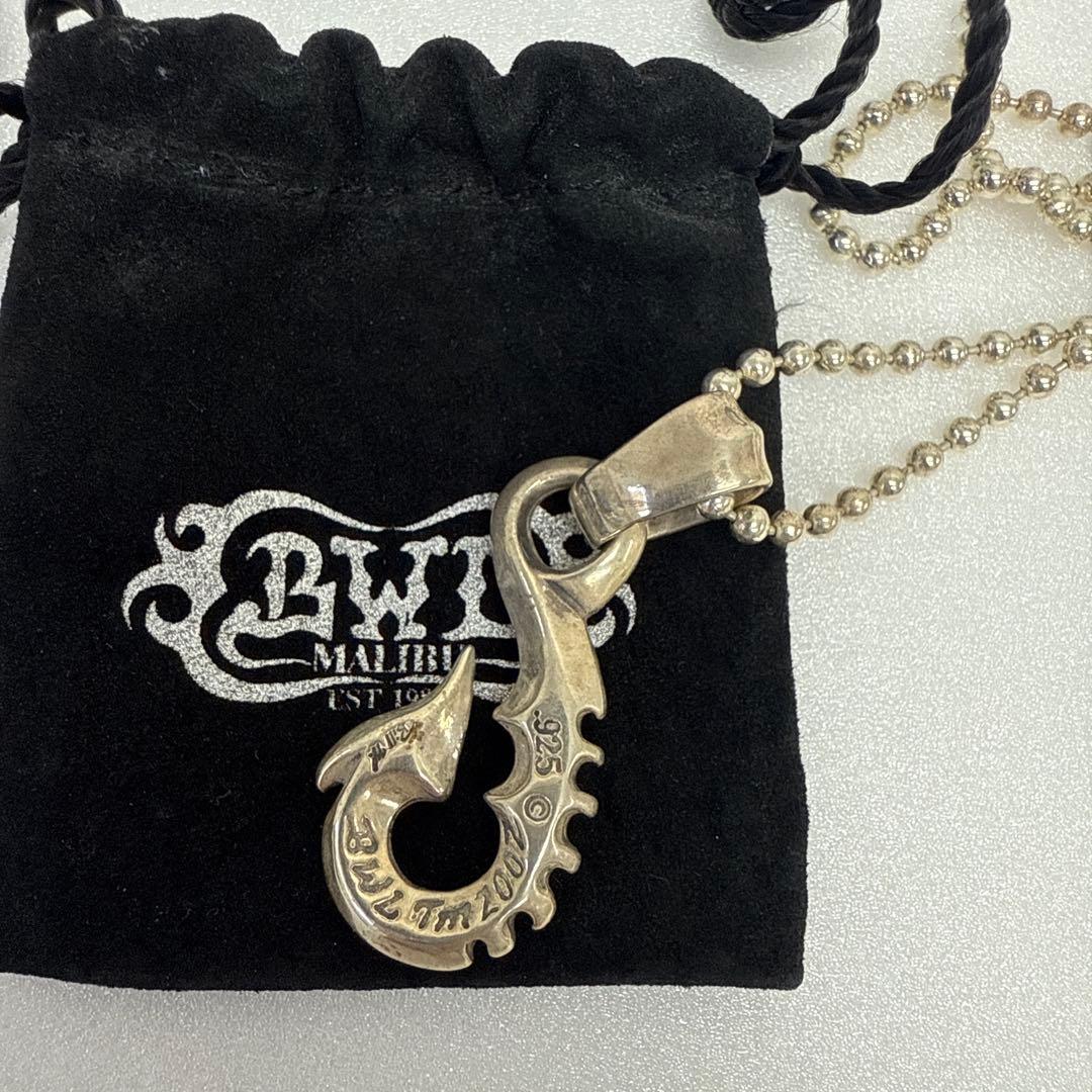 ビルウォールレザー BWLフィッシュフック ラージ ペンダントSV925