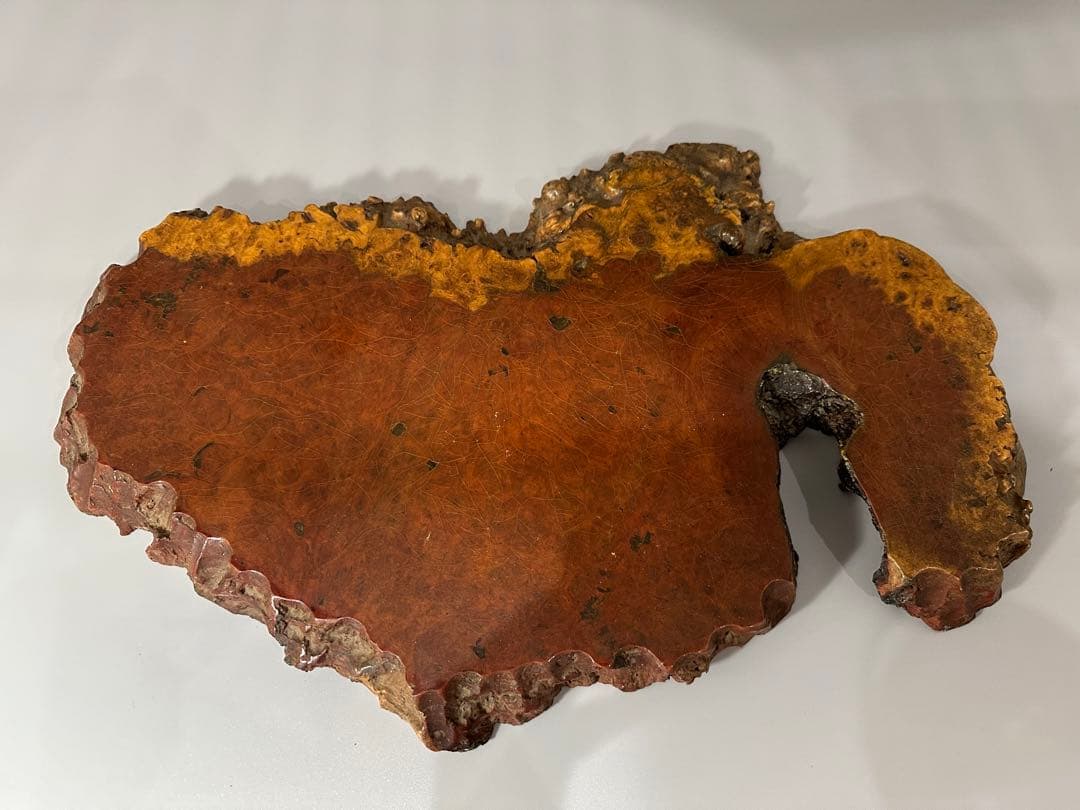 葡萄木 敷き板 香炉台 幅 50cm×30cm 古材 葛に虫蒔絵 花台 盆栽台 香炉台 江戸から明治頃 | 古美術ささき