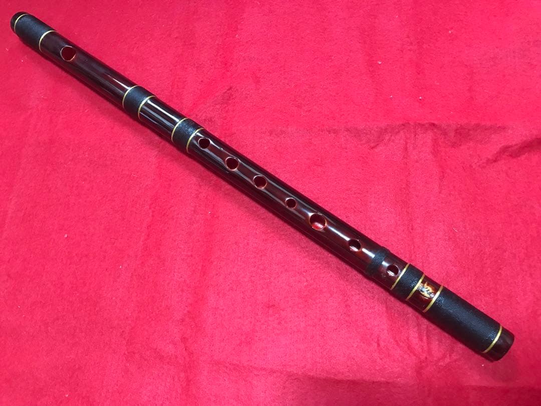 秋広笛★６本調子七穴ドレミ調律★B♭★篠笛