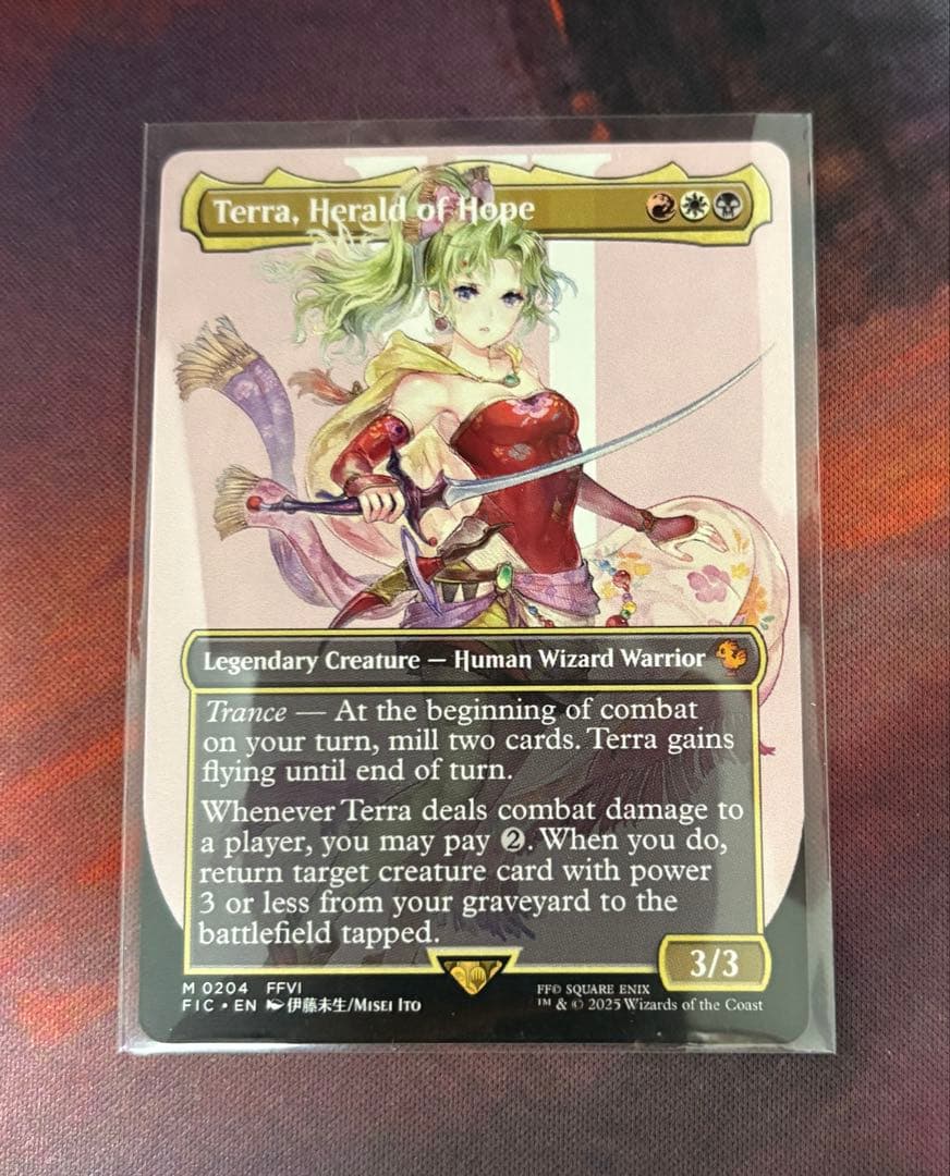 MTG　魔導の力を持つ少女、ティナ　ボーダーレス　英語版 MTG FF 魔導の力を持つ少女 ティナ 英語版 ボーダーレス foil｜Yahoo