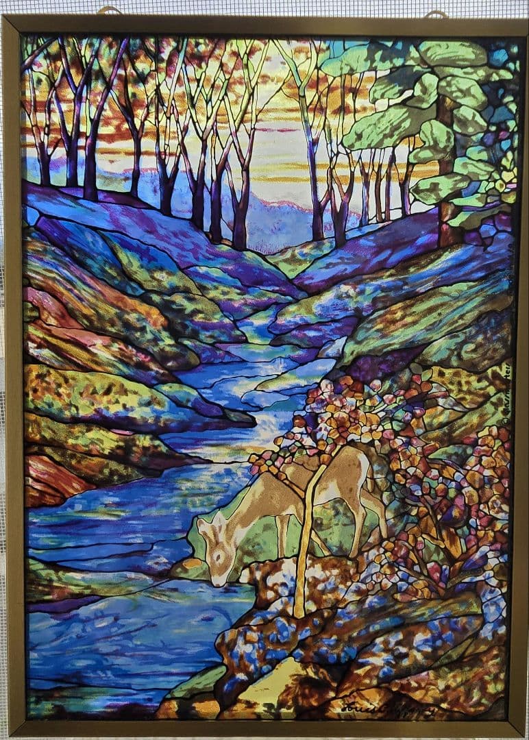 glassmastrs Tiffany Fawn ステンドグラスアート