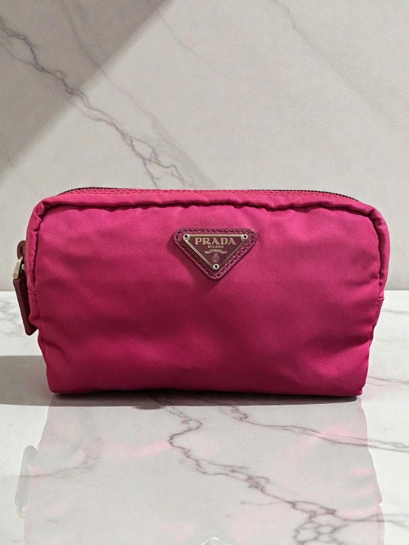 プラダ PRADA ポーチ コスメポーチ 化粧ポーチ ピンク