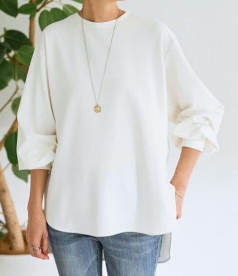 極美品✨️BEARDSLEY Tブラウス FREEサイズ　ホワイト М