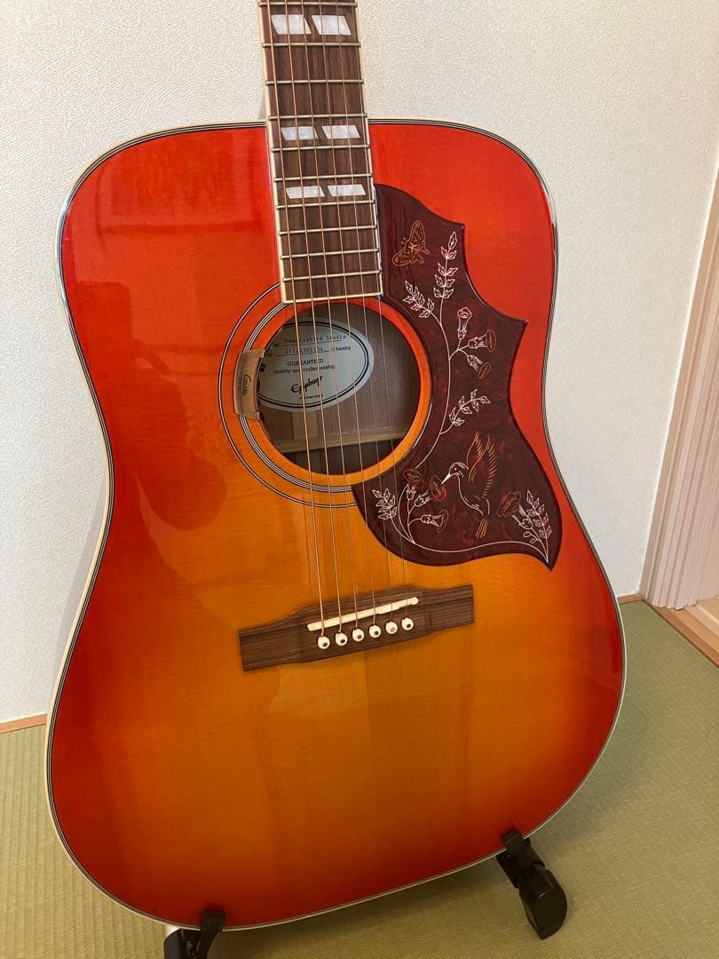 Amazon Epiphone ハミングバード studio サンバーストエレアコ